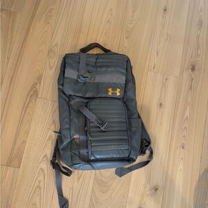 Under Armour Black and Orange Backpack